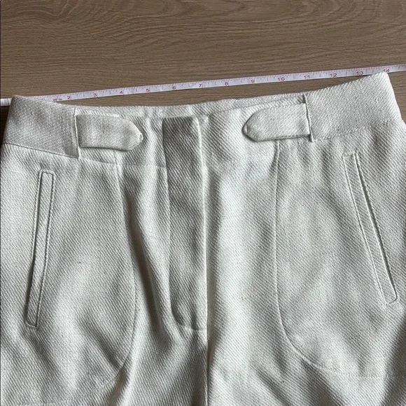 $348 Torn By Ronny Kobo Designer Luxury Elegant Chuck Cargo Pants Ivory - Picture 2 of 8